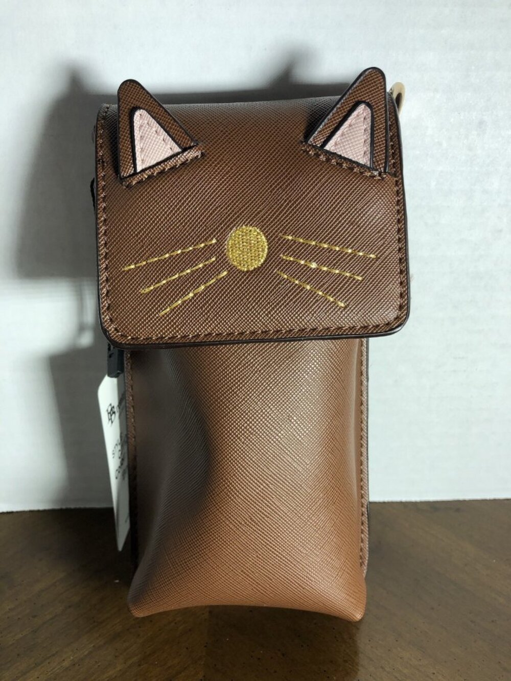 Brentano Cat Cell Phone Crossbody In Brown
